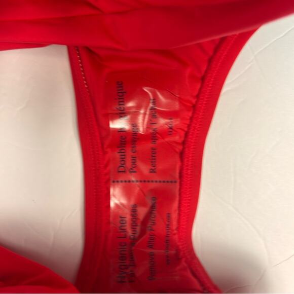 LA BLANCA RED WOMEN HIGH WAISTED SWIMMING BIKINI BOTTOM US 14 BRAND NEW - Picture 3 of 6